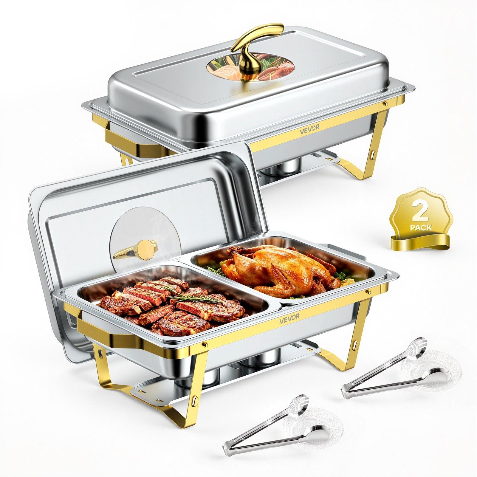 VEVOR 2 Packs Chafing Dishes for