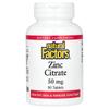 Natural Factors Zinc Citrate 50mg Tablets, 90 Count (2-Pack)