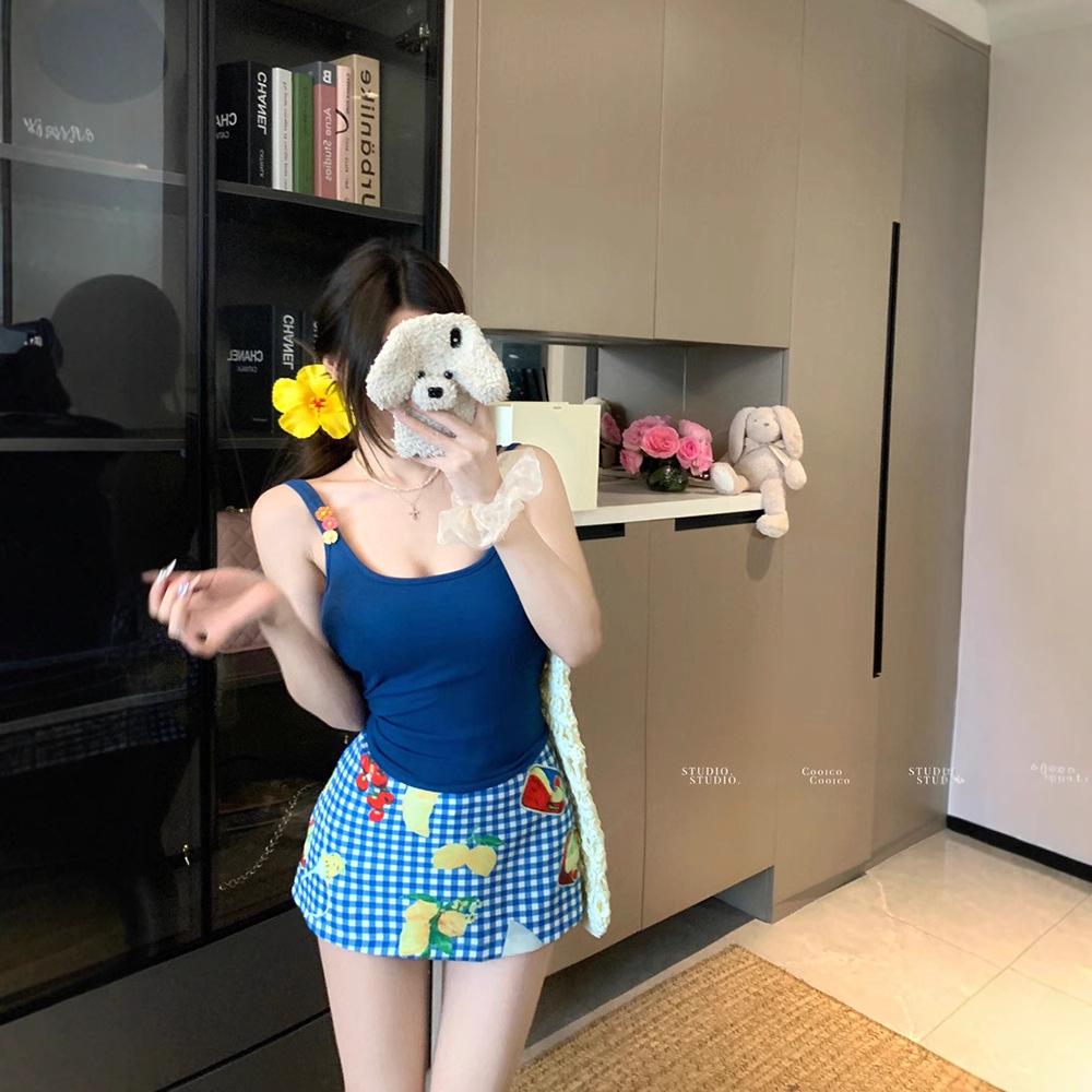 

Допаминовый летний цветочный брошь-топ на бретелях с нагрудными подушечками для женщин M