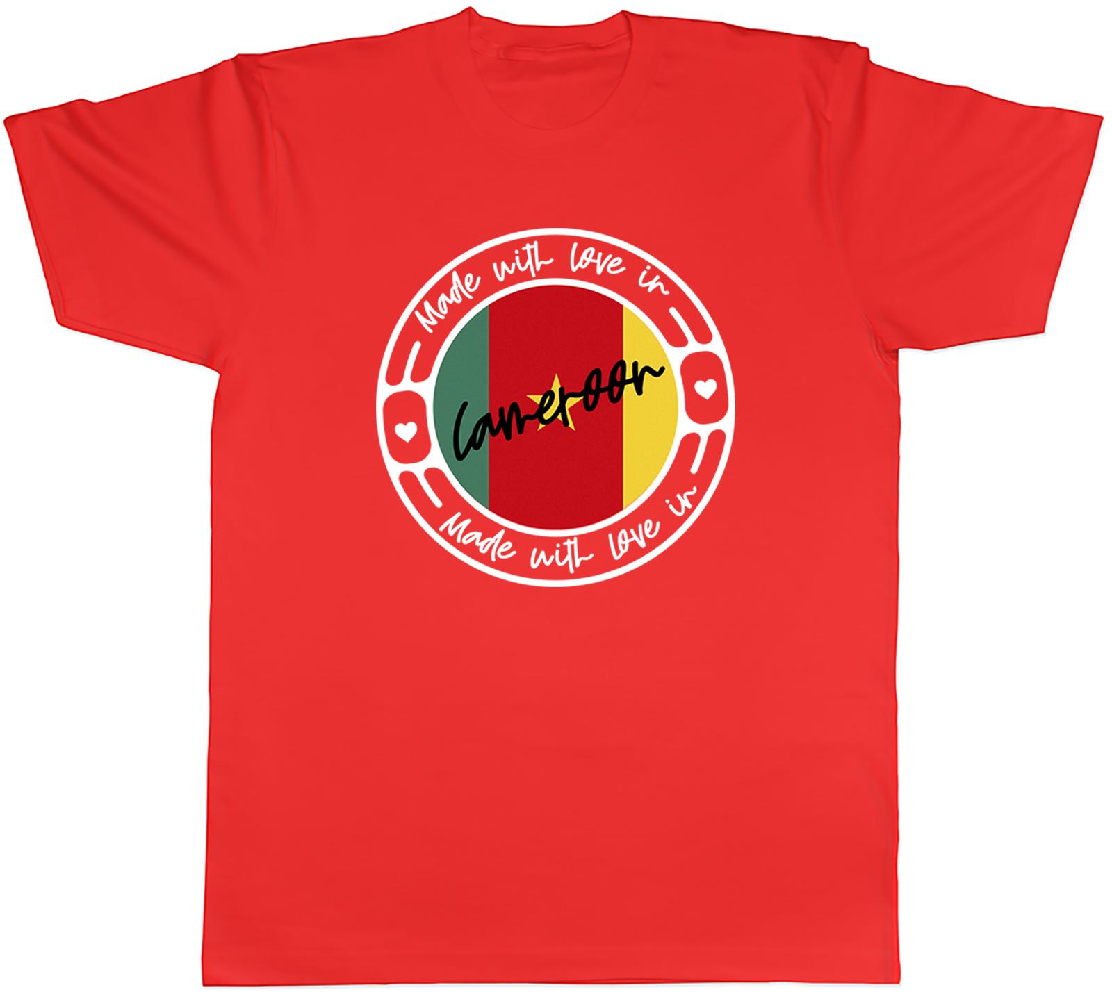Made With Love In Cameroon Country Unisexs Unisex TShirt Tee Gift S