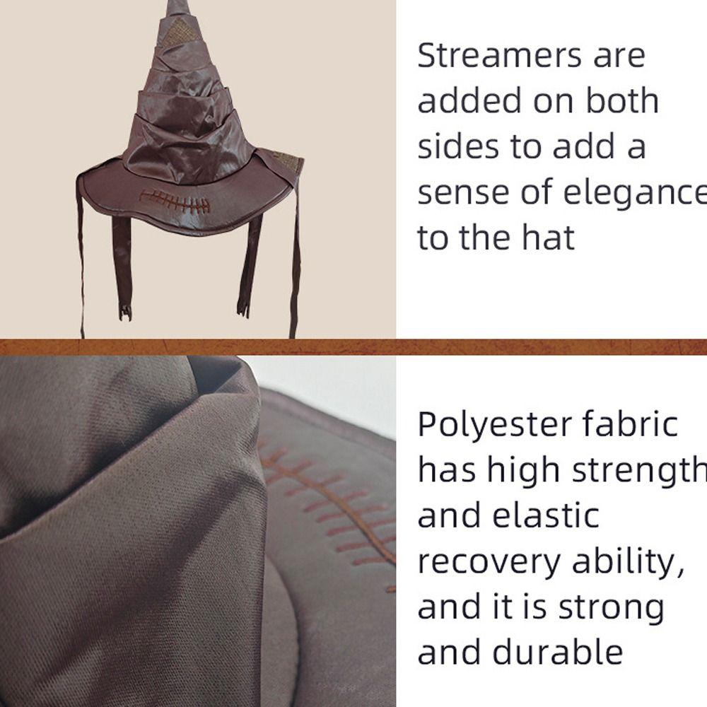 Dress Up Witch Hat Leather Halloween Ornament Creative Sorting Hat  Children