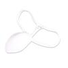 Men Bulge Cup Soft Polyester Cotton Stereo Shape Bulge Covering Up Underwear Cup with Strap White