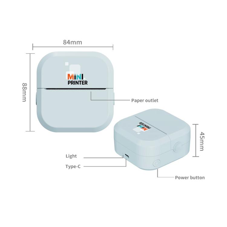 P1 Mini Taşınabilir Mürekkepsiz Termal Bluetooth Yazıcı İhracat Sürümü
