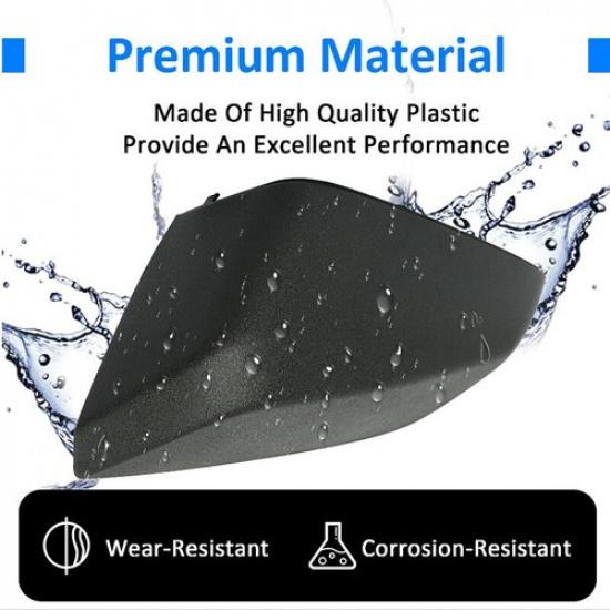 1x Driver LH Side For 2016-2020 Chevrolet Malibu Mirror Cap Cover Black Textured