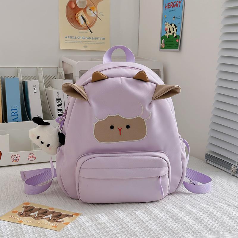 New Fashion Leisure Cute Lambs Traveling Out of The Street Advanced Sense Girls' Light Out of The Street Schoolbags Backpacks and Backpacks.