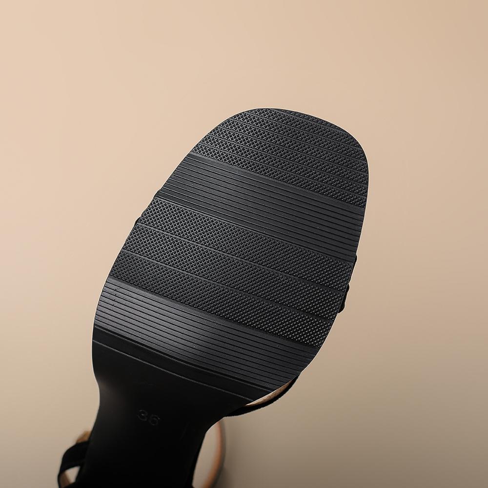 Sandálias Pretas Femininas Salto Alto Tamanho Pequeno Grande 32 48