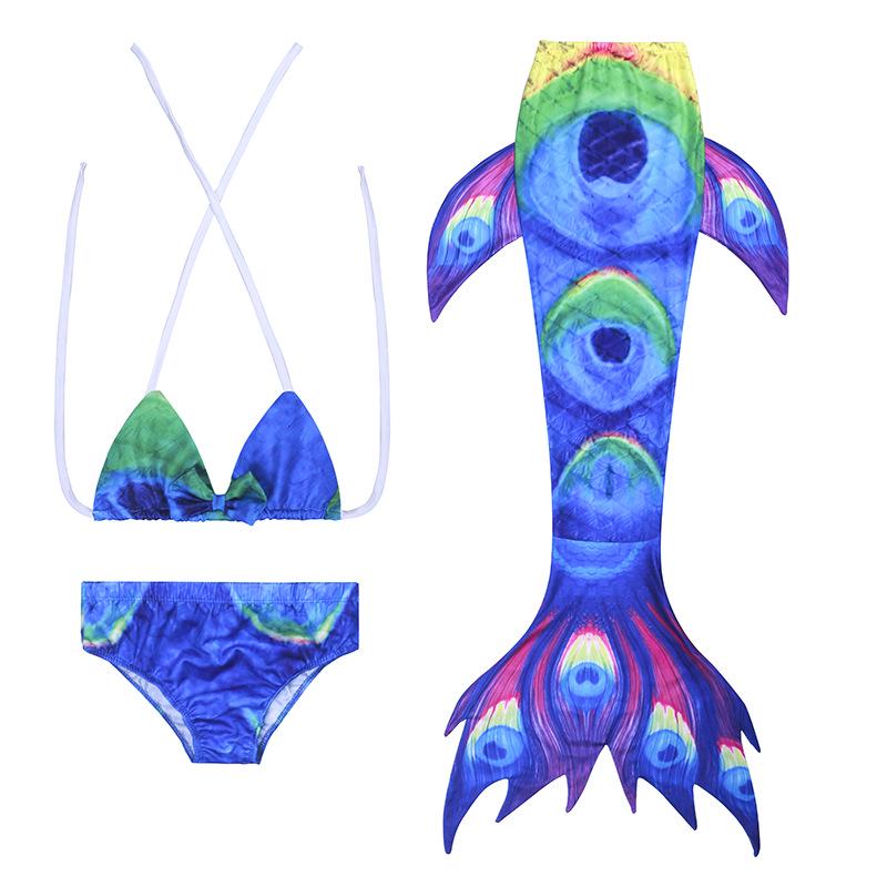 2025 Kids' Mermaid Tail Swimsuit Costume Bikini