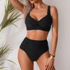 2025 European & American High-Waisted Women's Bikini - Sexy, Split Design Swimwear