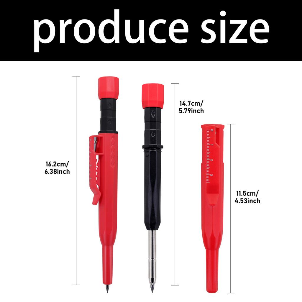 Professinonal Carpenters Pencil Marking Pencil 2.8mm Depth Hole Marking Tool Ideal For Woodworkers And Craftsmen