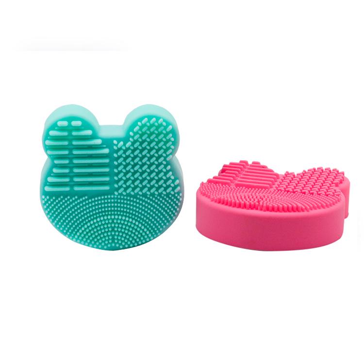 Mickey Herzförmiges Make-up-Pinsel-Reinigungspad & Trockenschwamm-Werkzeug
