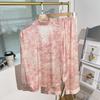 French High-End Printed Pajamas Women'S Spring And Summer Lazy Wind Sweet Long-Sleeved Trousers Homewear