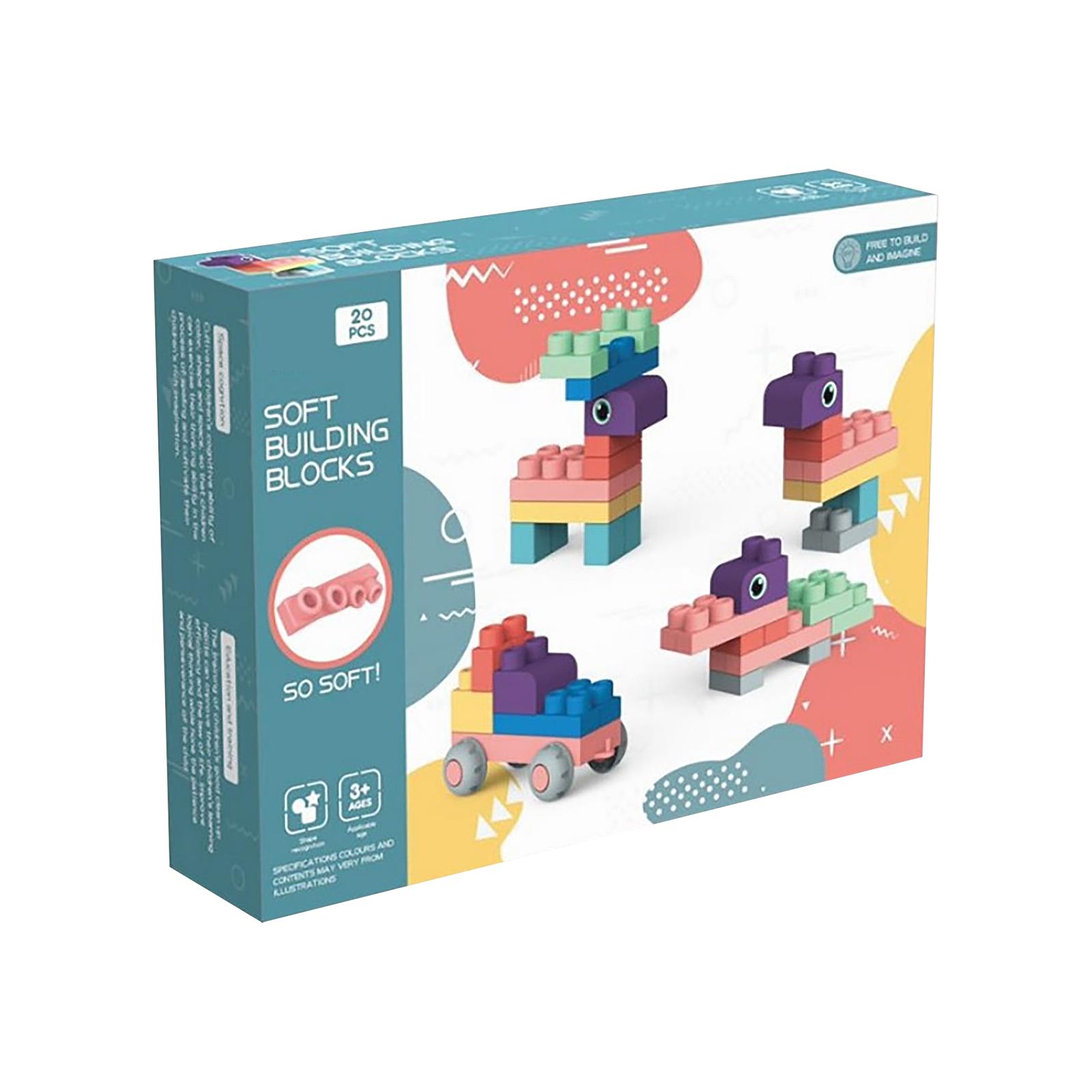 

Baby Teether Toy: Soft, Chewable, Large-Piece Assembly Puzzle Toy For Infants One Size