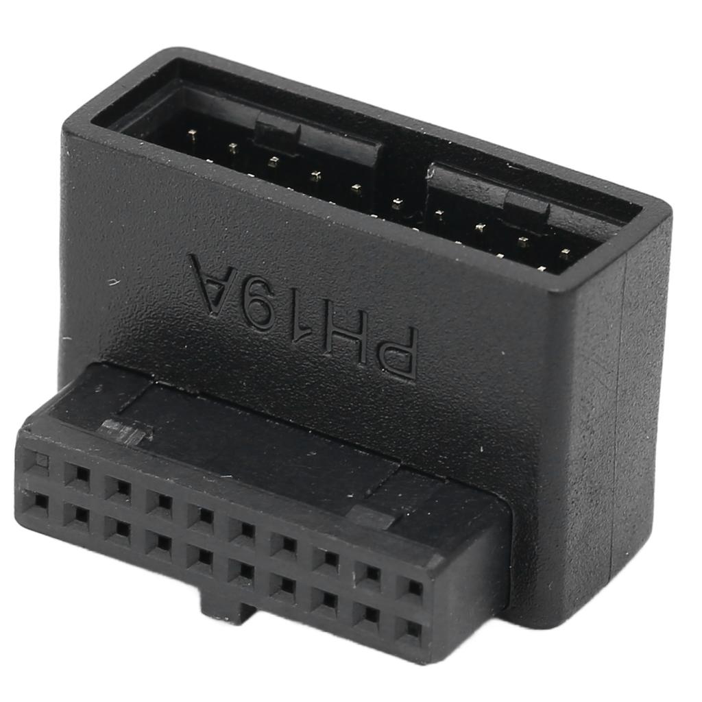USB Front Panel Adapter Front Panel Socket 90 Degrees  Elbow USB3.0 19Pin To 20Pin Header Adapter for PC