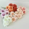 Artificial Dahlia Flowers with Stem 4-Head Blooms Realistic Faux Silk Flower for Vase Wedding