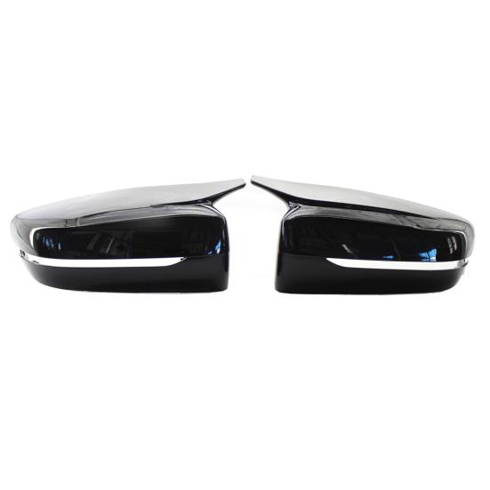Buy 2Pcs Luxury Black Convenient Antiscratch Wing Mirror Cover Replacement Modification