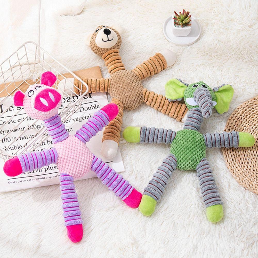 35cm Tooth Cleaning Pet Companion Toy Interactive Cats Toy Portable Plush Dogs Toy