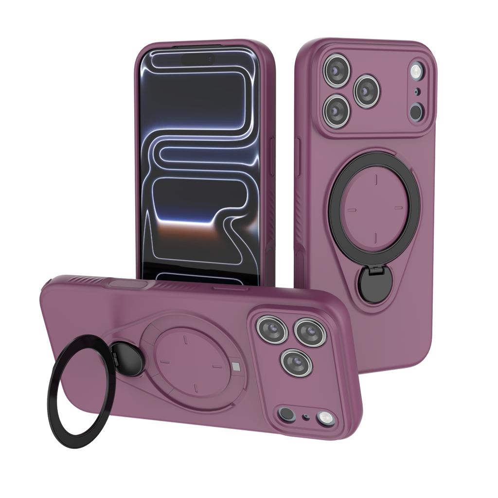 360° Otočný magnetický stojánek Pro pouzdro na telefon Magsafe Pro iPhone 17 16 Pro Max Air 17Pro 16Plus Pancéřové nárazuvzdorné ochranné pouzdro
