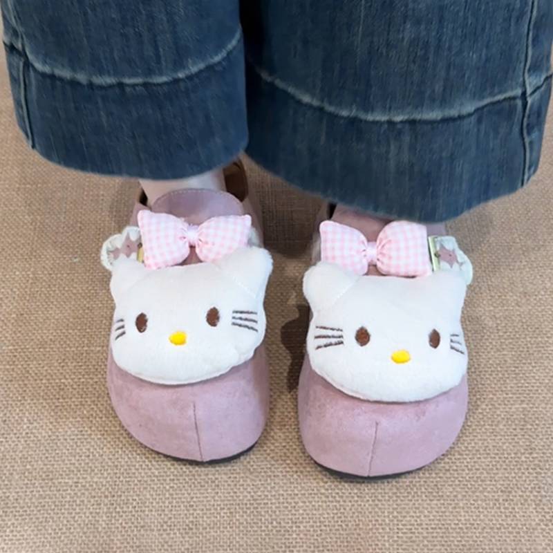 Piaohong Cute KT Cat Casual Slippers Women Wear Thick-soled Comfortable and Versatile Bag Head Slippers In Autumn and Winter 2025