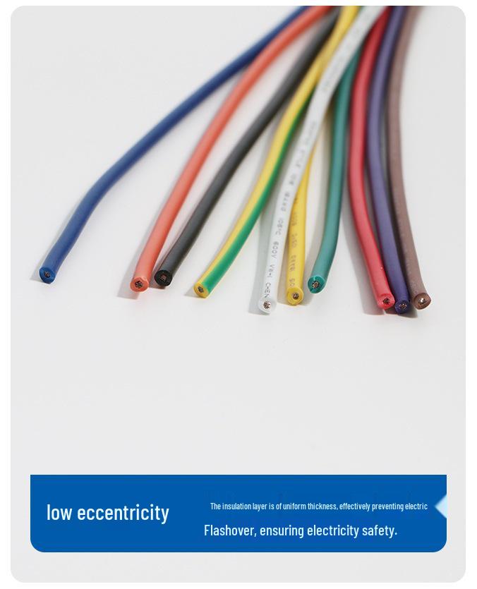 UL1015 Electronic Wire: 30-20 AWG, 600V, 105℃ Temperature Resistant.