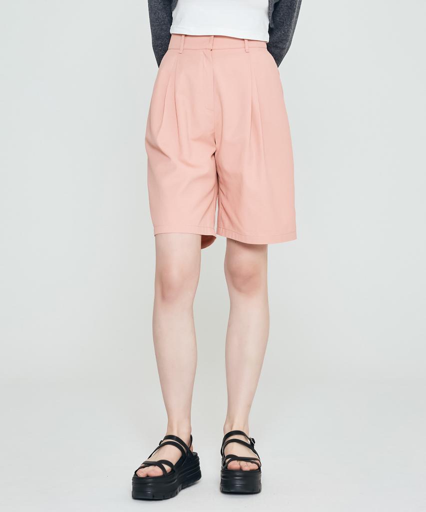 DEPASION Wrinkle Half Pants (Pink)