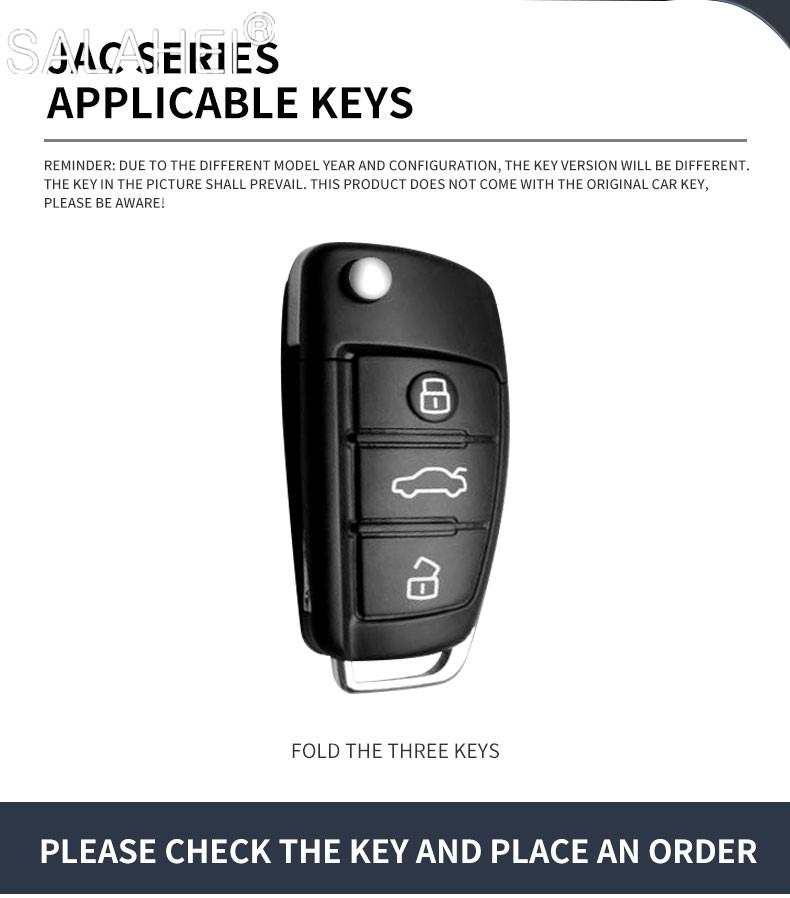 Zinc Alloy Car Key Case Cover Shell Bag For Jac S2 Refine S3 S4 S5 S7 R3 A5 7 T40 S5 X4 R3 Sei 3 Accessories