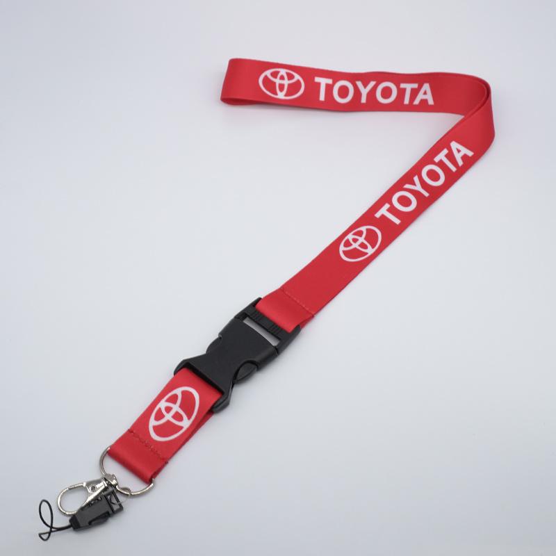 BAWO7 Mobile Phone Motorcycle Car Neck Strap Lanyard Keychain for Toyota Corolla Camry Yaris CHR Rav4 Avensis Auris Auto Accessories