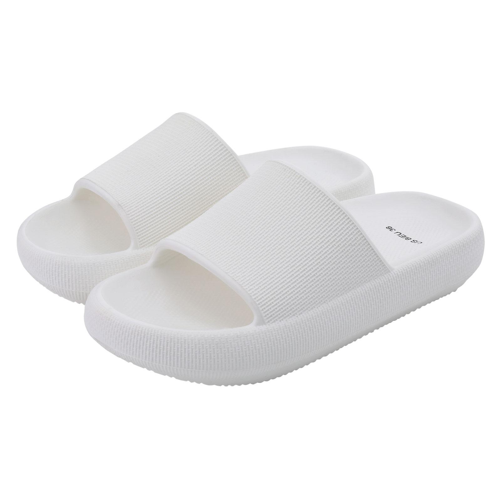 мода Comwarm модные толстые тапочки для женщин домашние мягкие сандалии на платформе — фото 8