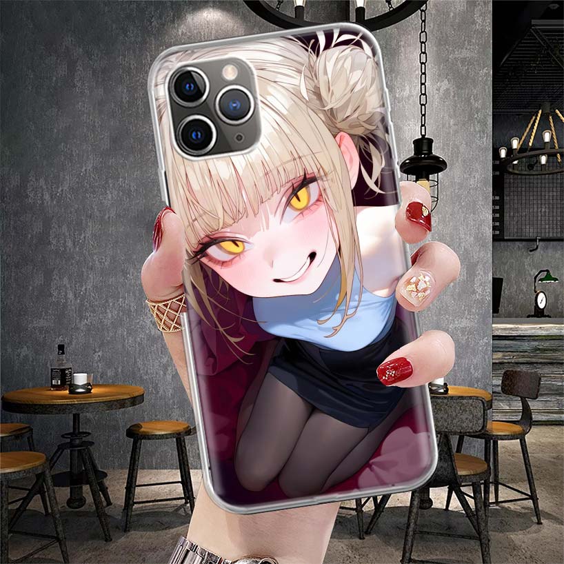 Himiko Toga My Hero Fashion Soft Phone Case For IPhone 11 17 Air 16E 16 Pro Max 15 + 14 Plus 13 Mini 12 Apple 7 SE 8 Fundas Coqu