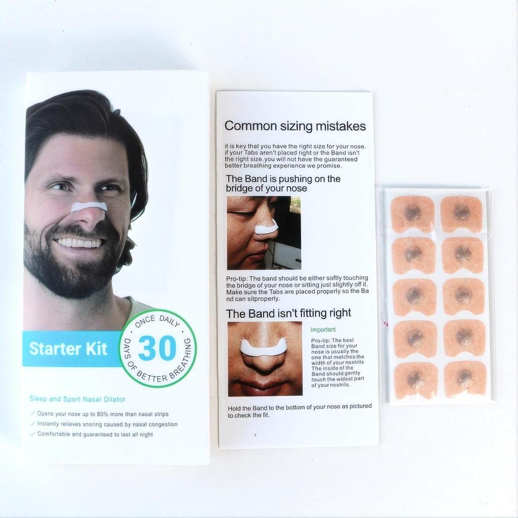 Manyetik Burun Genişletici Seti: Tıkanıklık Giderici ve Hava Akışını İyileştiren Nefes Alma Yardımcısı Burun Bantları.