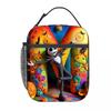 Christmas Horror Night Oxford Cloth Children's Lunch Bag Boy Girl Alphabet Cartoon Portable Insulation Handbag