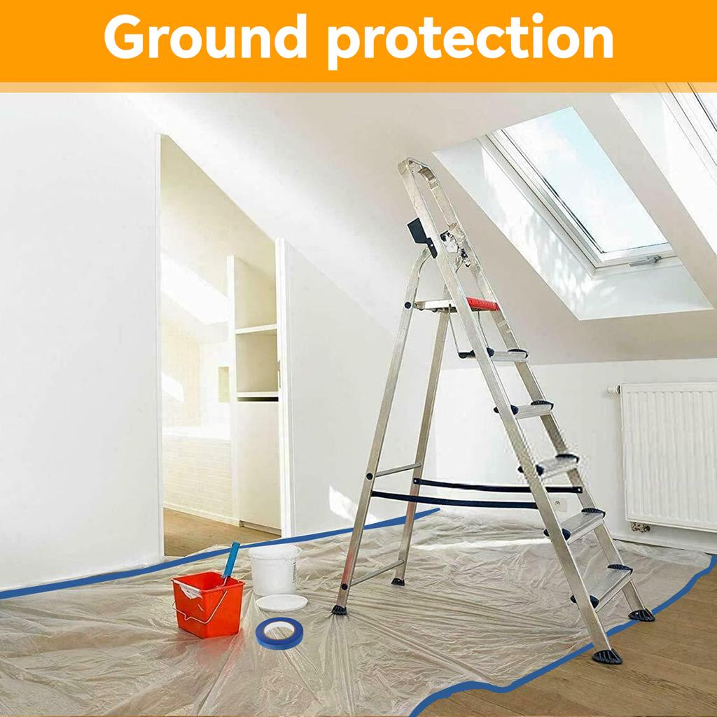 Dustproof Film Masking Tape Furniture Dust Protection Masking Film   Home Waterproof Plastic Film Wall Painting Protect Cover