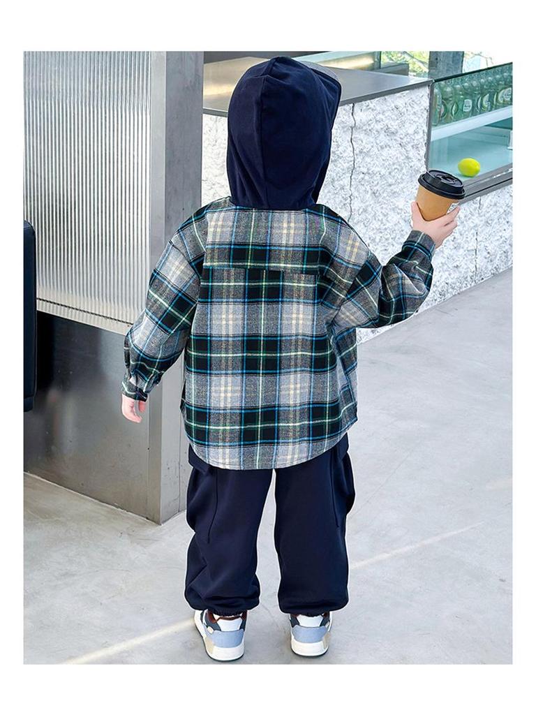 Boys' 2025 Stylish Autumn Three-Piece Set: Cool Shirt, Fashionable Clothes for Spring and Autumn