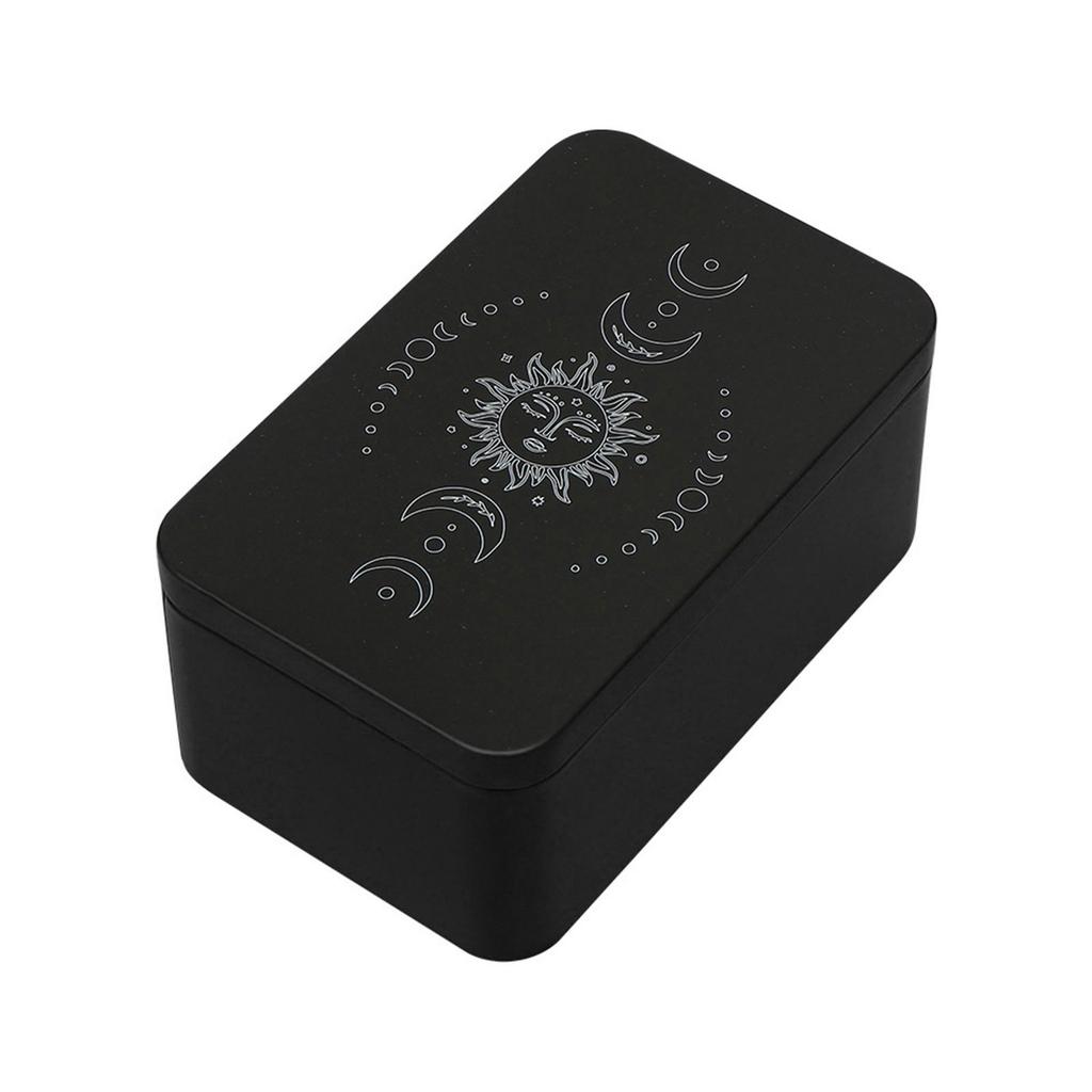 Playings Cards Box Trading Card Case Tarots Storage Can Card Organizers Card Case Empty Metal Storage Box for Game Cards