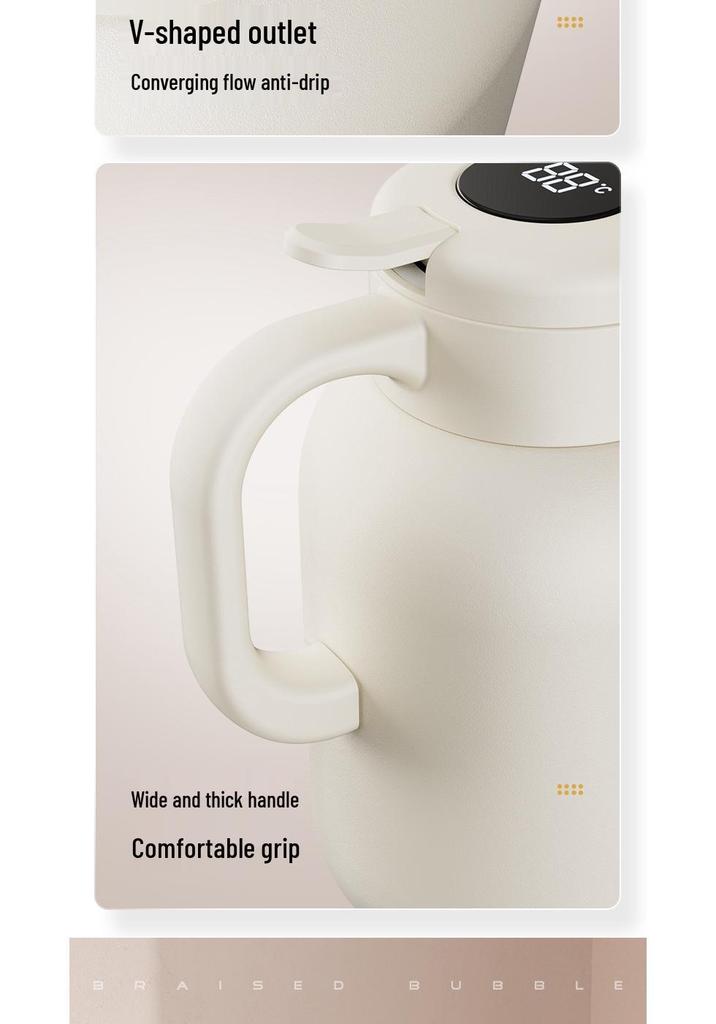 Large Capacity Insulated Stainless Steel Teapot with 316 Inner Liner - High Temperature Resistant for Home Use