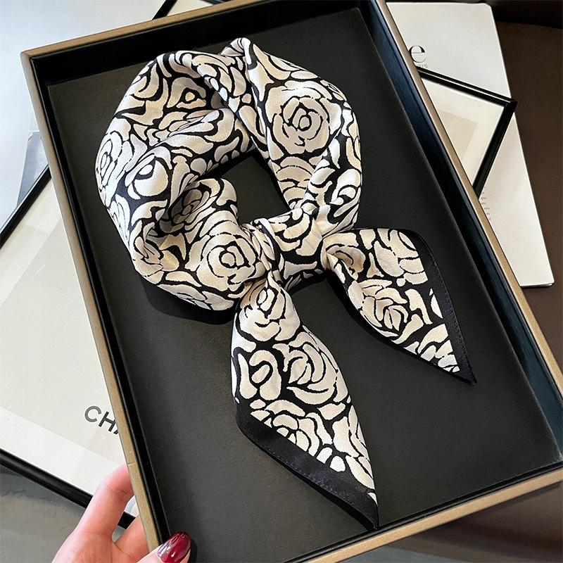 Scarf with Print, Women' Synthetic Silk, Gift Scarf, 70x70