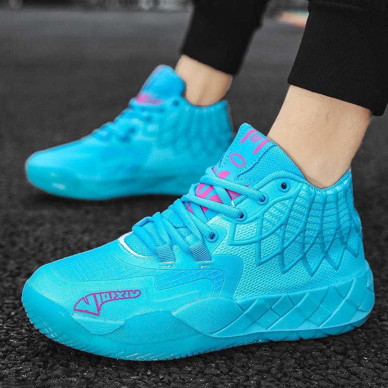 Mandarin duck basketball shoes men's spring new youth student sneakers actual combat boots
