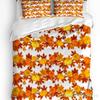 Maple Leaf Dots Autumn Art Printed Comfort Duvet Cover Pillow Case Home Textile Quilt Cover Boy Kid Teen Girl 3pcs Bedding Set