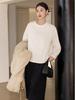 Endi Designer Lantern Sleeve White Top - 2026 Spring Collection