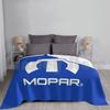Mopar White Logo Fan Art Blanket Super Soft Warm Light Thin Mopar Logo Symbol Parts Chrysler Muscle Car Cars