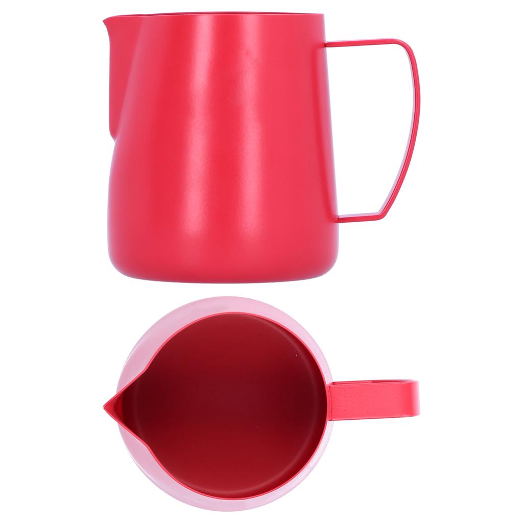 400ml Milk Frothing Pitcher 304 Stainless Steel Coffee Latte Art Cup Mug Supply Red