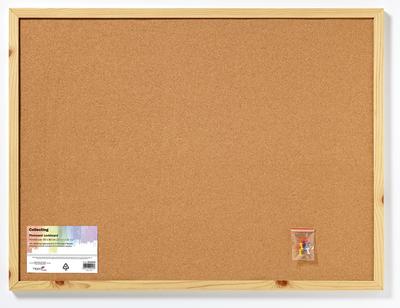Oppslagstavle av kork 60x80 cm