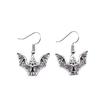 Gothic Spider Charm Dangle Earrings Halloween Horror Arachnid Drop Earrings Dark Punk Goth Jewelry