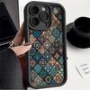 Retro Bohemian Style Phone Cover Case for iPhone 17 Pro Max 17e 16 12 Pro 14 13 11 Air 15 Plus