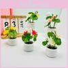 Decorative Lotus Artificial Plant With Injection Molded Craft For Bedroom And Lounge Decor