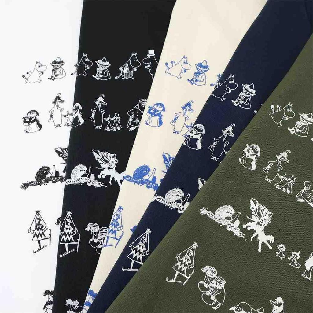 Moomin 80th Anniversary Dry T-Shirt All Star Black Size L