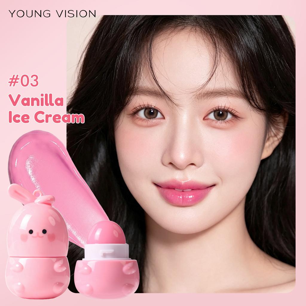 Goody Bunny Color-Changing Lip Balm Moisturizing Repairing Waterproof Lipstick Anti-Dry Cracking Temperature Change Color Lipstick