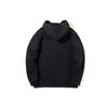Li Ning Colorful Large Logo Fleece Lined Loose Fit Hooded Sweatshirt Unisex Black AWDRC35-1