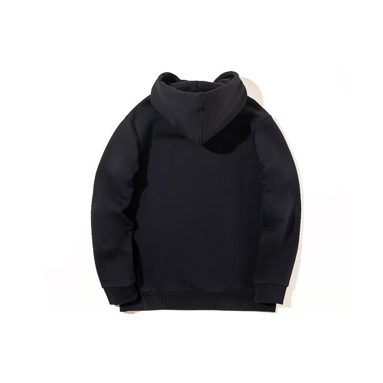 Li Ning Colorful Large Logo Fleece Lined Loose Fit Hooded Sweatshirt Unisex Black AWDRC35-1