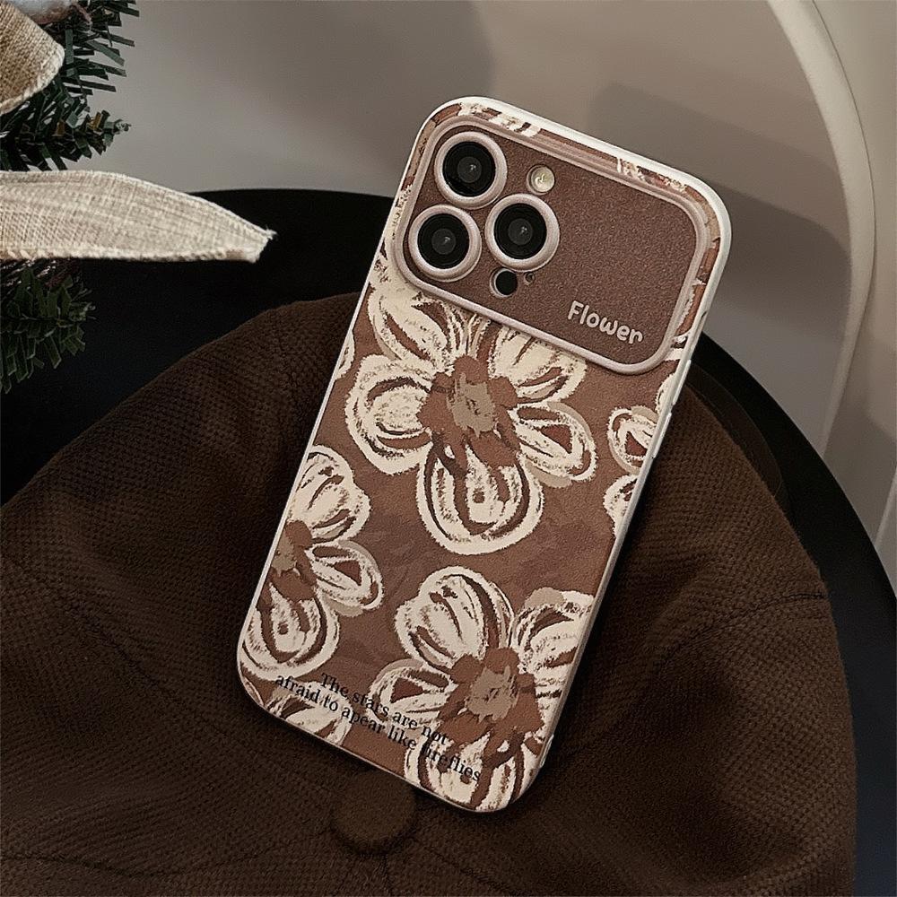 Applicable To Apple 15 Promax Mobile Phone Case Iphone14 French Retro Flowers 11 All Inclusive 16 Temperament 12 Huawei