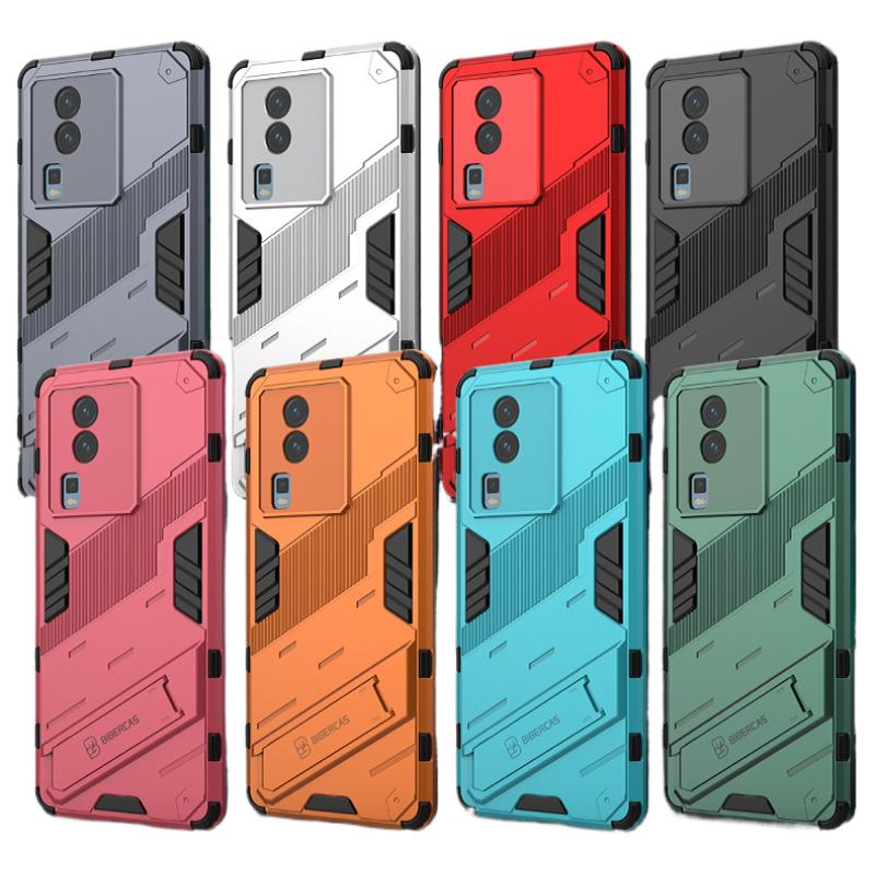 For Vivo iQOO NEO 7 NEO7 SE Armor Shockproof Phone Case Back Cover Magnetic Kickstand Anti-Fall Protect Coque Cases